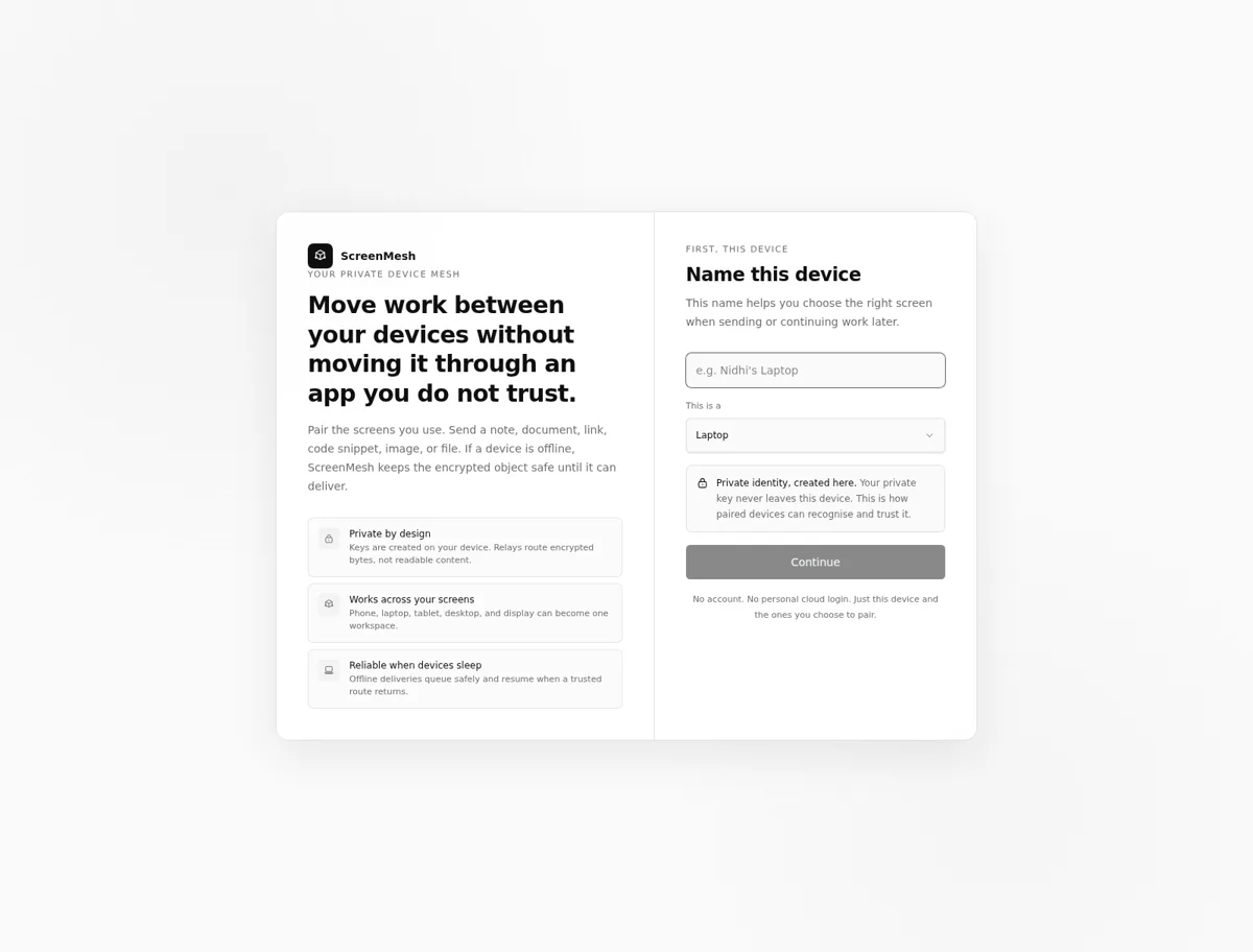 ScreenMesh website